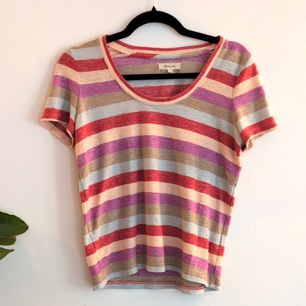 Madewell Striped Multicolor T-shirt Top